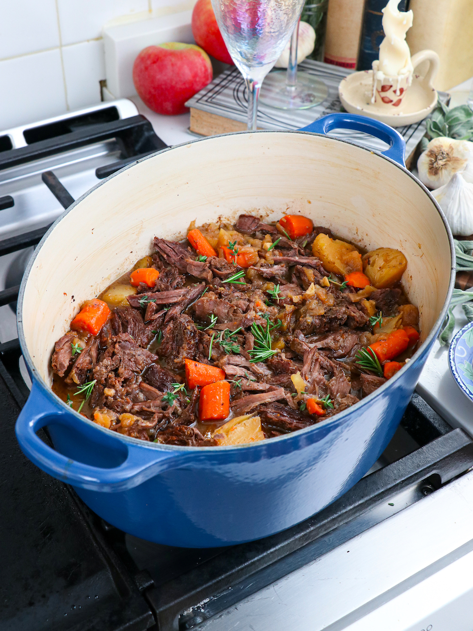 Apple Cider Braised Beef Pot Roast